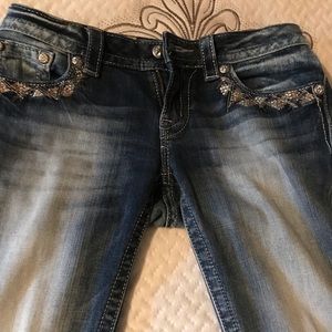 💠Miss Me blingly blue jeans size 28X31